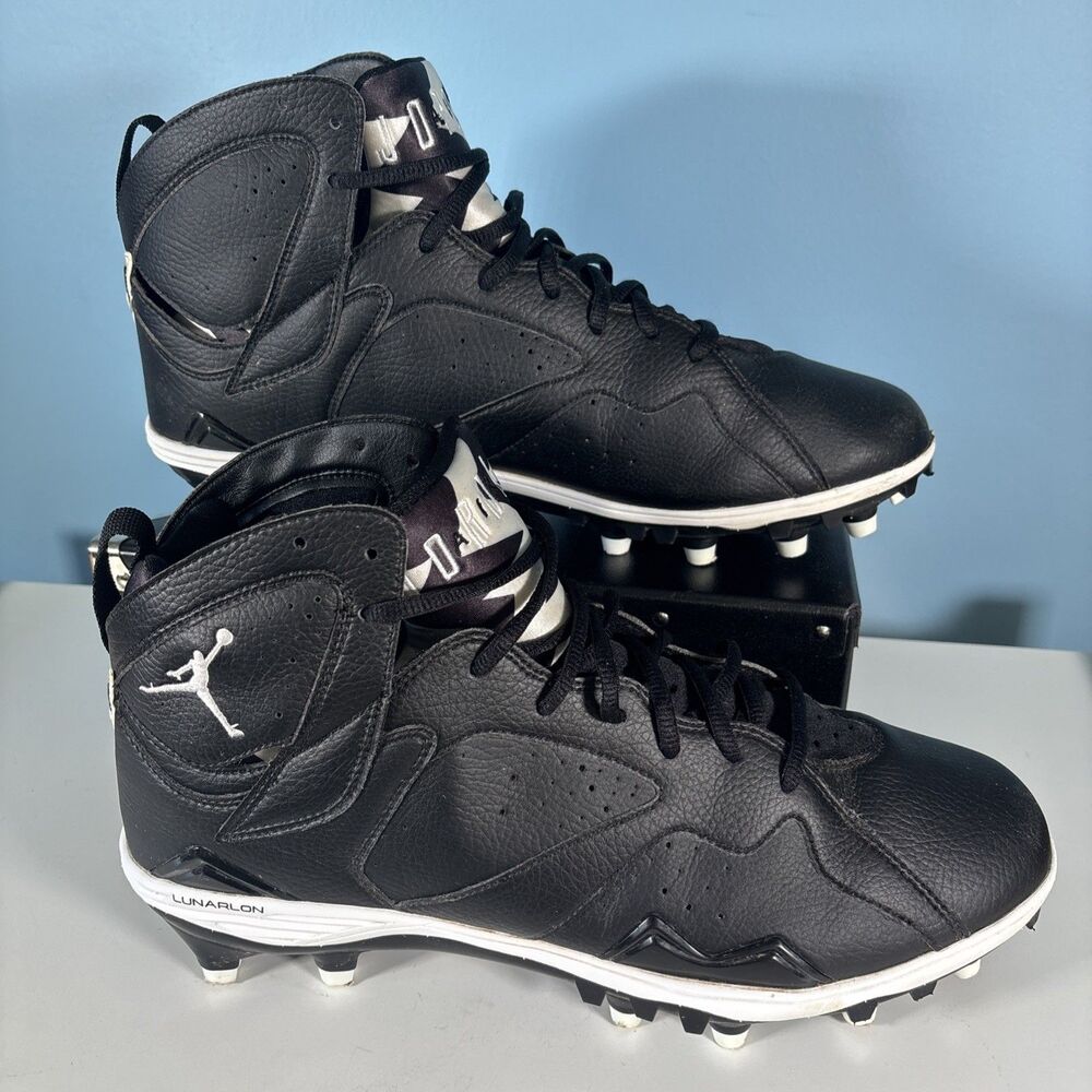 Nike Air Jordan 7 Retro TD OREO Football Cleats (Men’s Size 13) Black & White